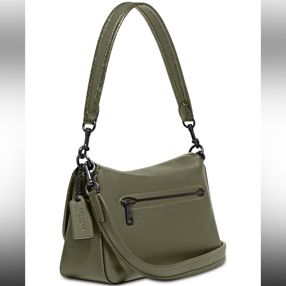 SOLD OUT RARE Coach Tabby Soft Leather With Snakeskin Detail Shoulder Bag - Picture 2 of 12